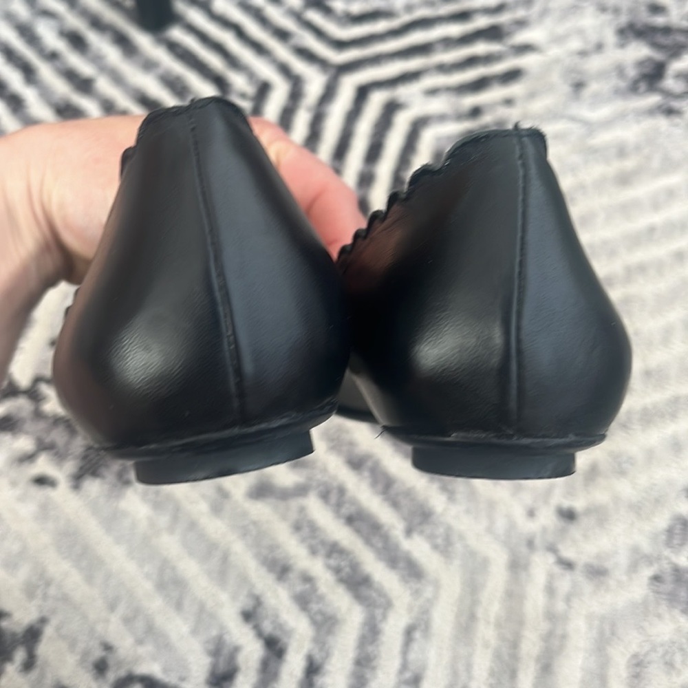 Browns Scalloped Edge Black Flats - Picture 6 of 10